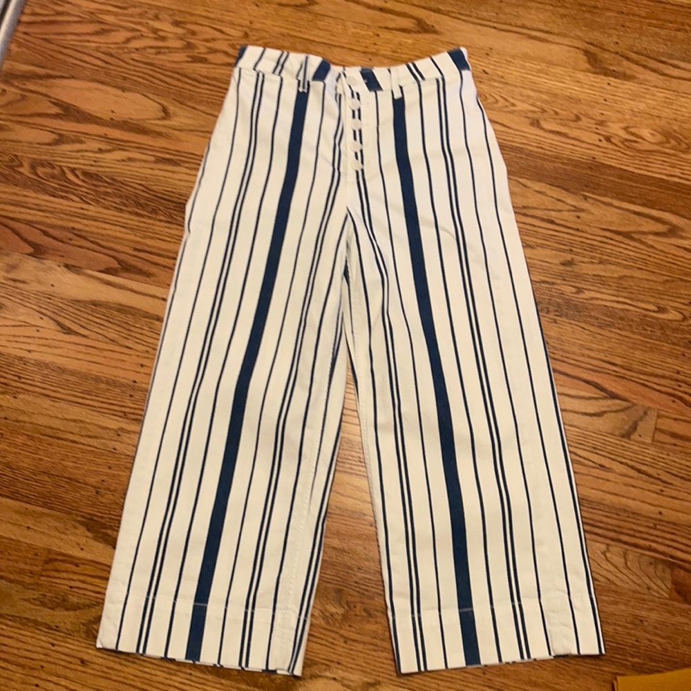 Vintage cropped striped pants